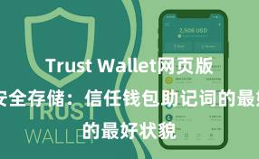 Trust Wallet网页版下载 安全存储：信任钱包助记词的最好状貌